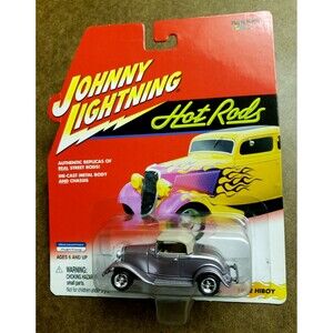 2000 Johnny Lightning 1932 HIBOY Metallic Silver Hot Rods Series 1:64 Chrome 5SP